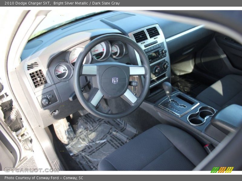 Bright Silver Metallic / Dark Slate Gray 2010 Dodge Charger SXT