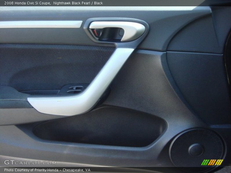 Nighthawk Black Pearl / Black 2008 Honda Civic Si Coupe