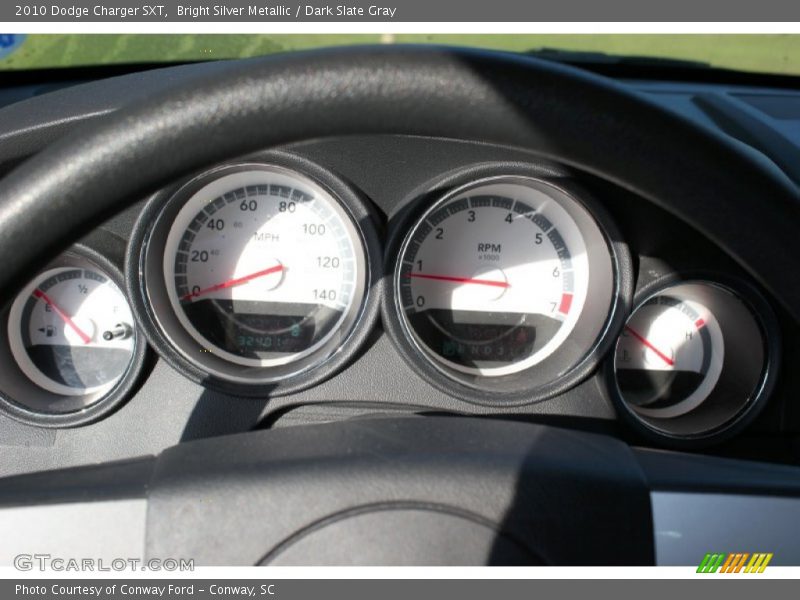 Bright Silver Metallic / Dark Slate Gray 2010 Dodge Charger SXT