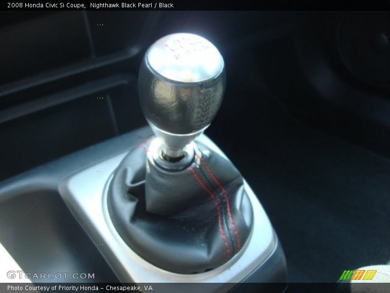 Nighthawk Black Pearl / Black 2008 Honda Civic Si Coupe