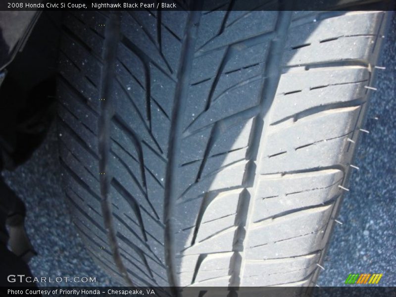 Nighthawk Black Pearl / Black 2008 Honda Civic Si Coupe