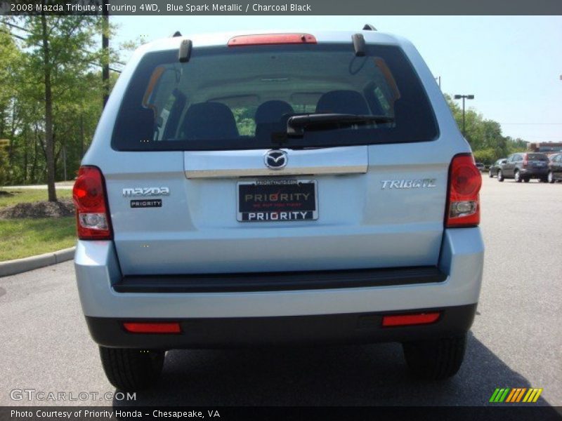 Blue Spark Metallic / Charcoal Black 2008 Mazda Tribute s Touring 4WD