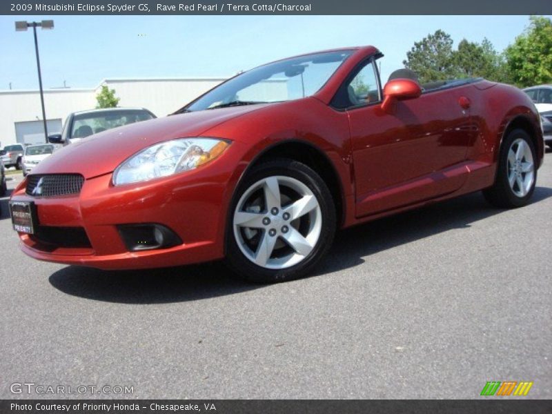 Rave Red Pearl / Terra Cotta/Charcoal 2009 Mitsubishi Eclipse Spyder GS