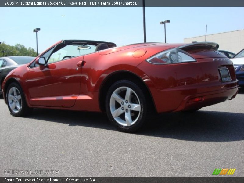 Rave Red Pearl / Terra Cotta/Charcoal 2009 Mitsubishi Eclipse Spyder GS