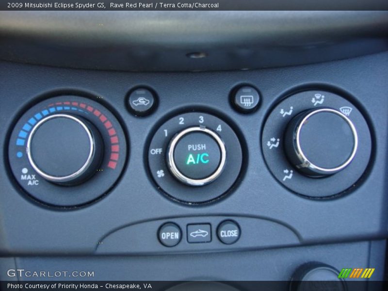 Controls of 2009 Eclipse Spyder GS