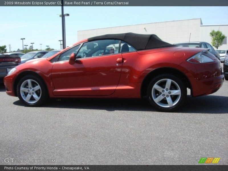 Rave Red Pearl / Terra Cotta/Charcoal 2009 Mitsubishi Eclipse Spyder GS