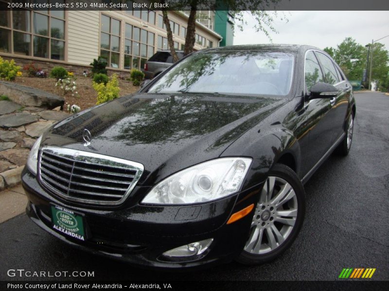 Black / Black 2009 Mercedes-Benz S 550 4Matic Sedan
