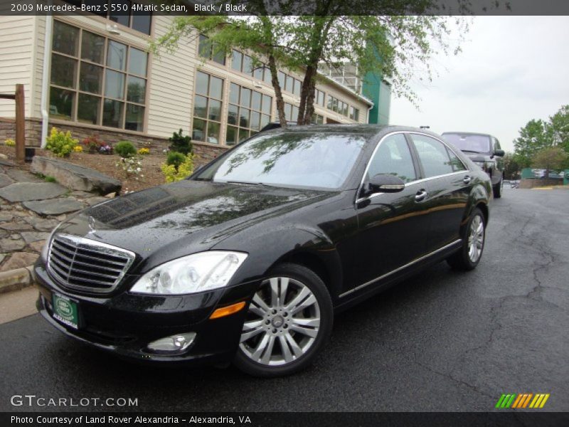 Black / Black 2009 Mercedes-Benz S 550 4Matic Sedan