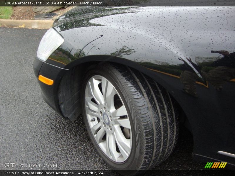 Black / Black 2009 Mercedes-Benz S 550 4Matic Sedan