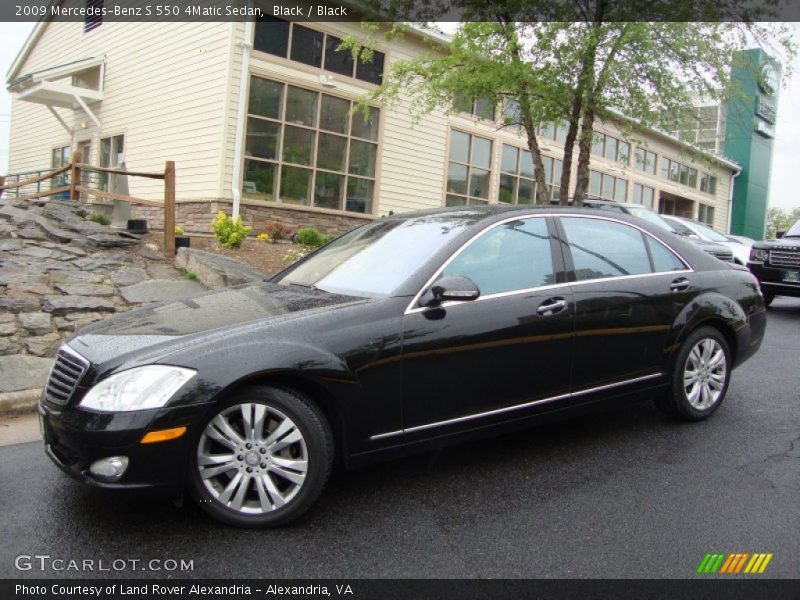 Black / Black 2009 Mercedes-Benz S 550 4Matic Sedan