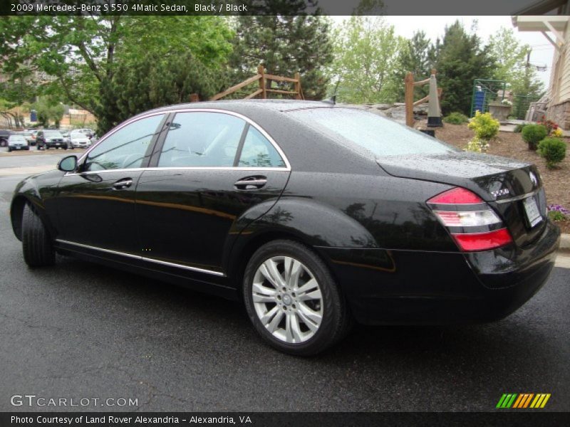 Black / Black 2009 Mercedes-Benz S 550 4Matic Sedan