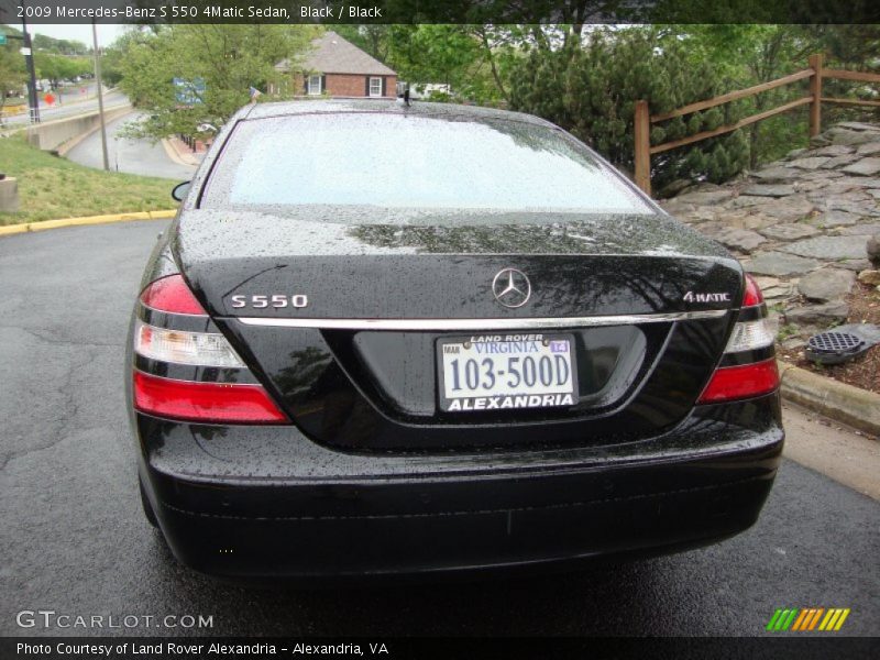 Black / Black 2009 Mercedes-Benz S 550 4Matic Sedan