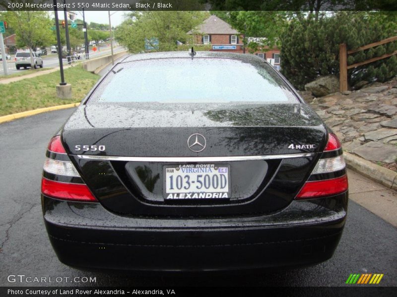 Black / Black 2009 Mercedes-Benz S 550 4Matic Sedan