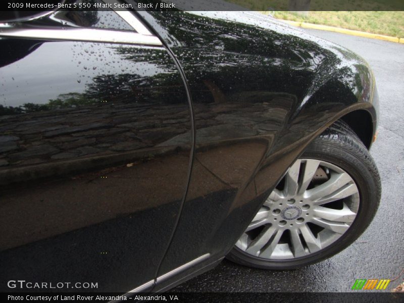 Black / Black 2009 Mercedes-Benz S 550 4Matic Sedan