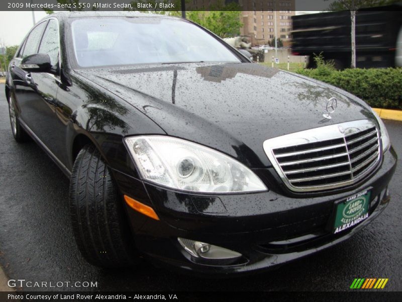 Black / Black 2009 Mercedes-Benz S 550 4Matic Sedan