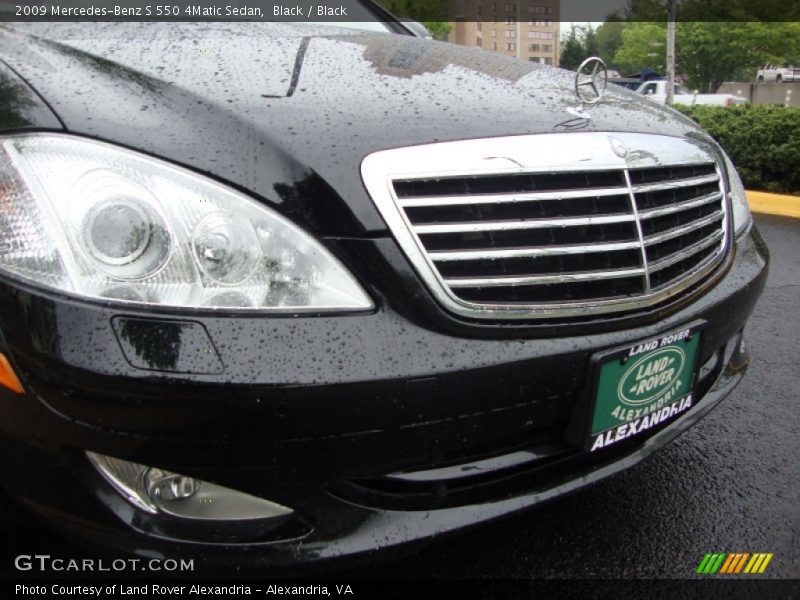 Black / Black 2009 Mercedes-Benz S 550 4Matic Sedan