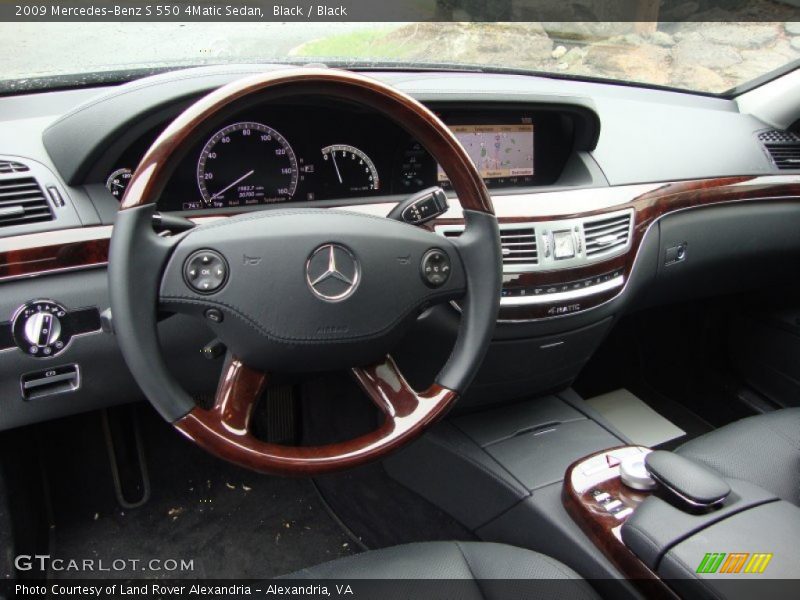 Black / Black 2009 Mercedes-Benz S 550 4Matic Sedan