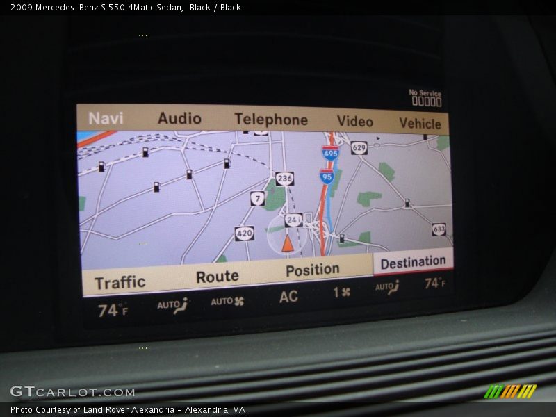 Black / Black 2009 Mercedes-Benz S 550 4Matic Sedan