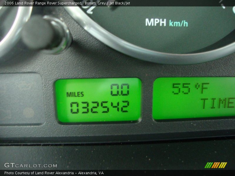 Bonatti Grey / Jet Black/Jet 2006 Land Rover Range Rover Supercharged
