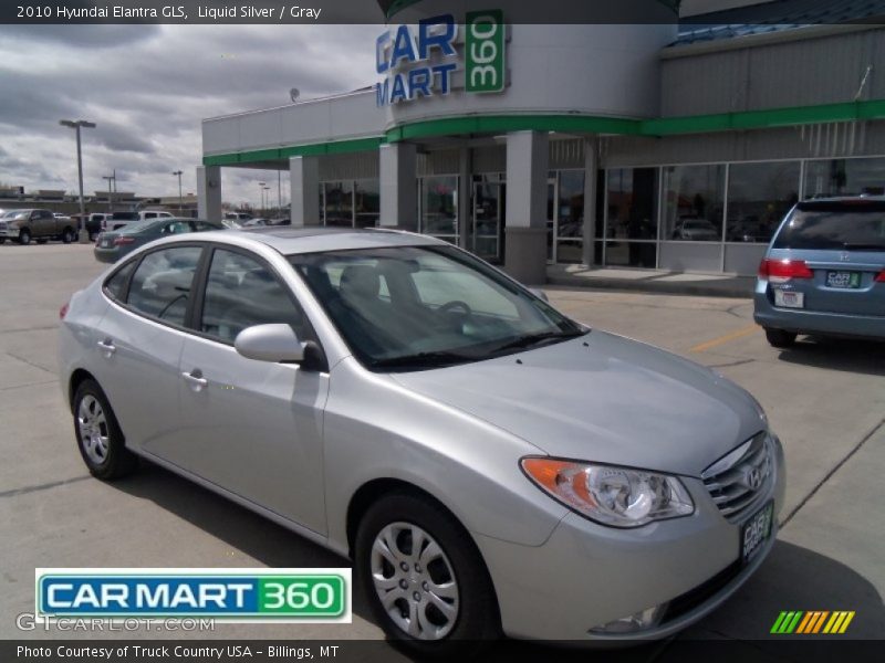 Liquid Silver / Gray 2010 Hyundai Elantra GLS