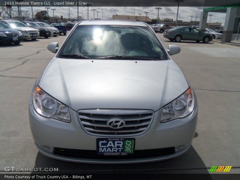 Liquid Silver / Gray 2010 Hyundai Elantra GLS
