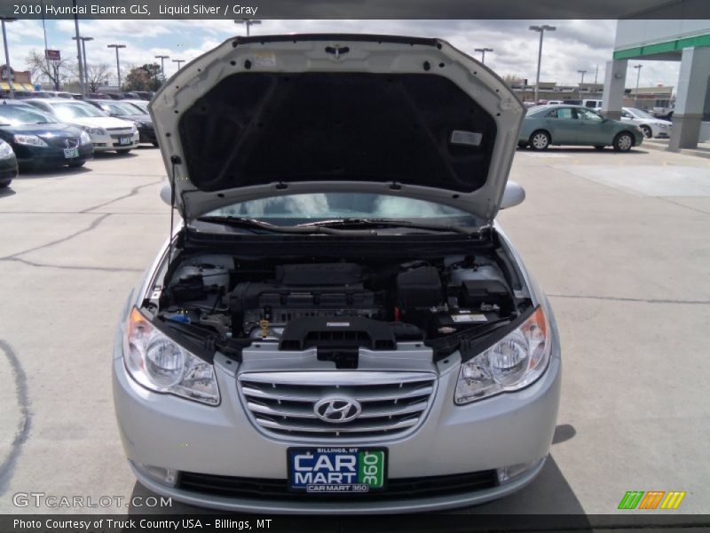Liquid Silver / Gray 2010 Hyundai Elantra GLS
