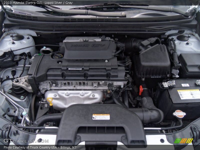 Liquid Silver / Gray 2010 Hyundai Elantra GLS
