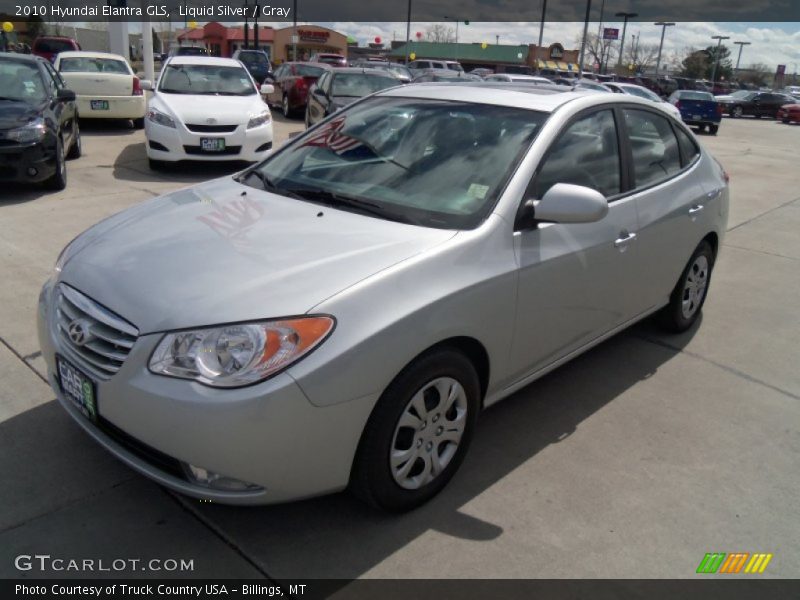 Liquid Silver / Gray 2010 Hyundai Elantra GLS