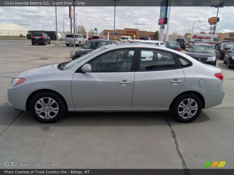 Liquid Silver / Gray 2010 Hyundai Elantra GLS
