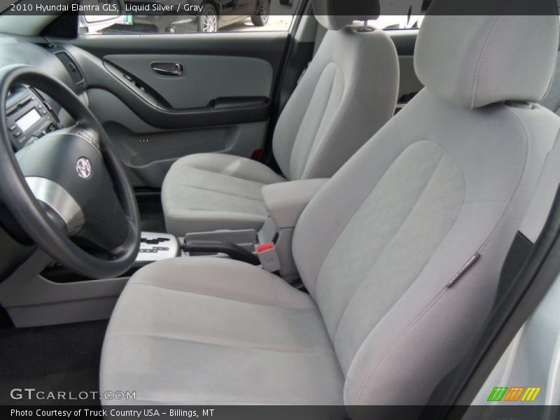 Liquid Silver / Gray 2010 Hyundai Elantra GLS