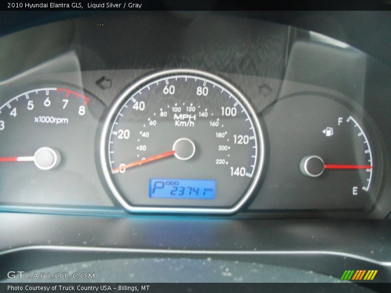 Liquid Silver / Gray 2010 Hyundai Elantra GLS
