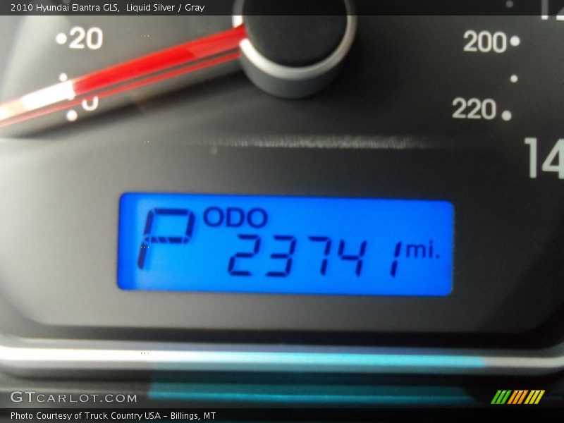 Liquid Silver / Gray 2010 Hyundai Elantra GLS