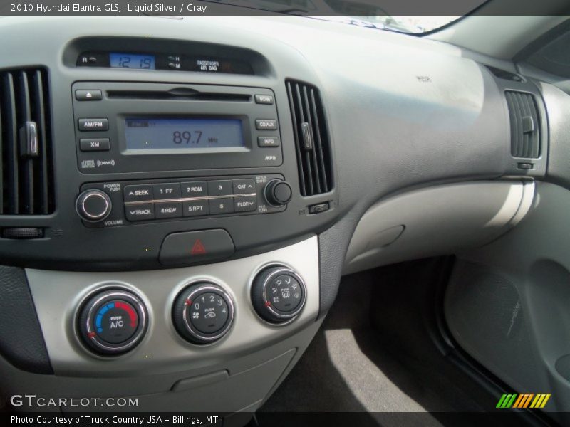 Liquid Silver / Gray 2010 Hyundai Elantra GLS