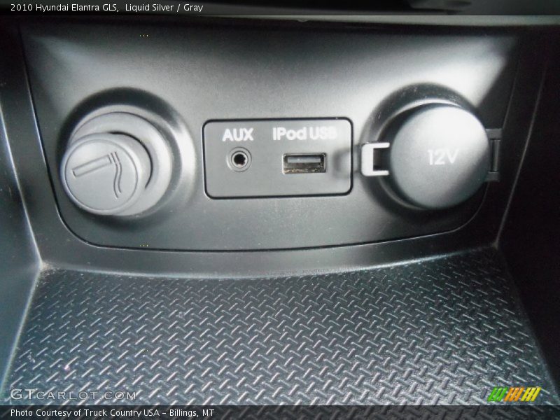 Liquid Silver / Gray 2010 Hyundai Elantra GLS