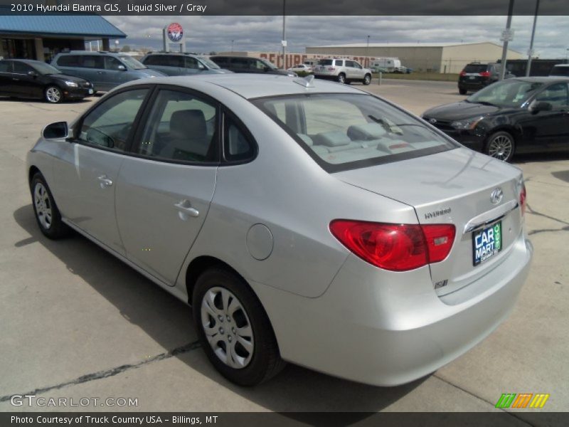 Liquid Silver / Gray 2010 Hyundai Elantra GLS