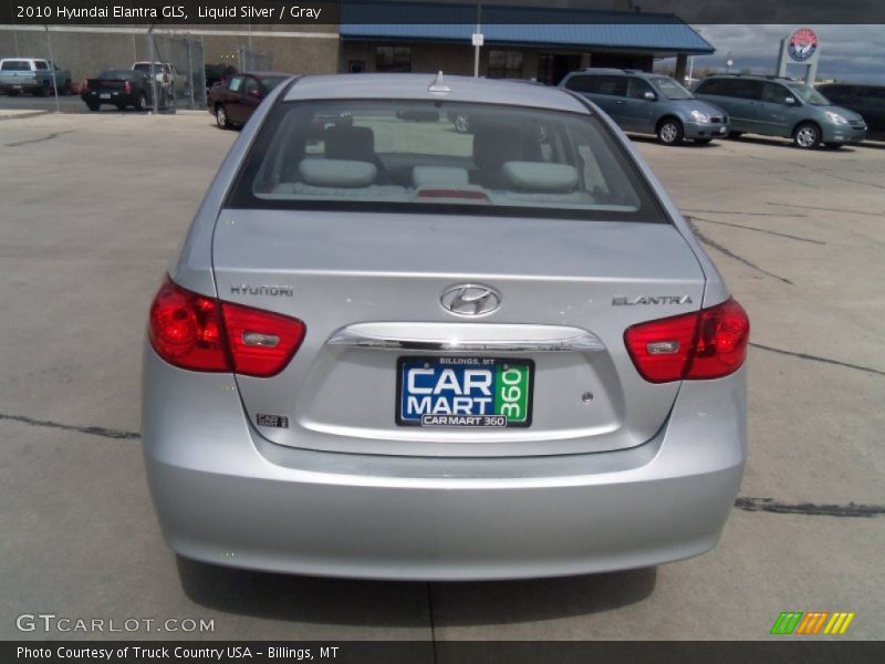 Liquid Silver / Gray 2010 Hyundai Elantra GLS