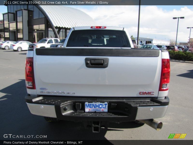 Pure Silver Metallic / Ebony 2011 GMC Sierra 3500HD SLE Crew Cab 4x4