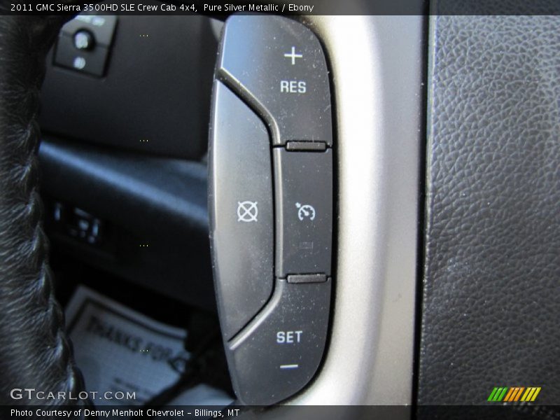 Pure Silver Metallic / Ebony 2011 GMC Sierra 3500HD SLE Crew Cab 4x4