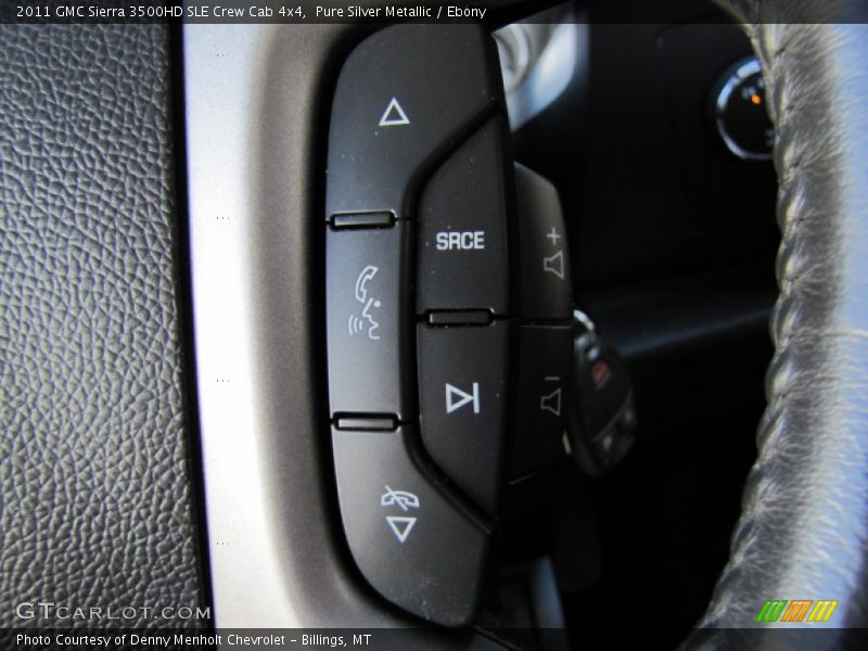 Pure Silver Metallic / Ebony 2011 GMC Sierra 3500HD SLE Crew Cab 4x4