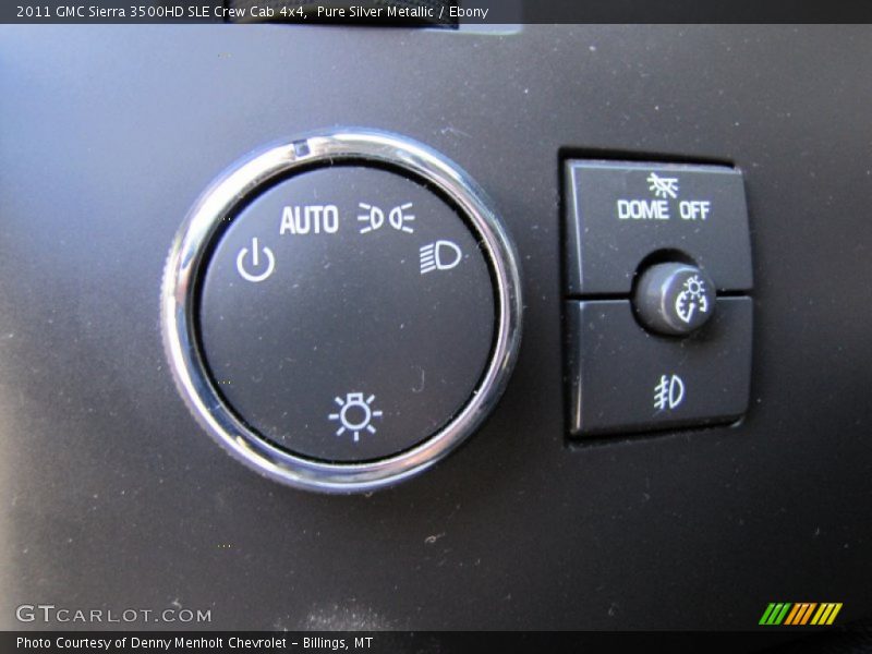 Pure Silver Metallic / Ebony 2011 GMC Sierra 3500HD SLE Crew Cab 4x4