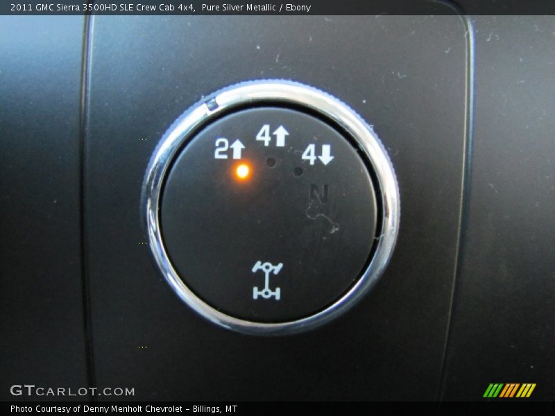 Pure Silver Metallic / Ebony 2011 GMC Sierra 3500HD SLE Crew Cab 4x4