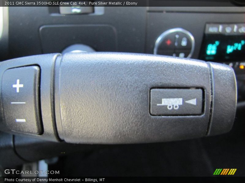 Pure Silver Metallic / Ebony 2011 GMC Sierra 3500HD SLE Crew Cab 4x4