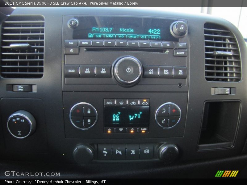 Pure Silver Metallic / Ebony 2011 GMC Sierra 3500HD SLE Crew Cab 4x4