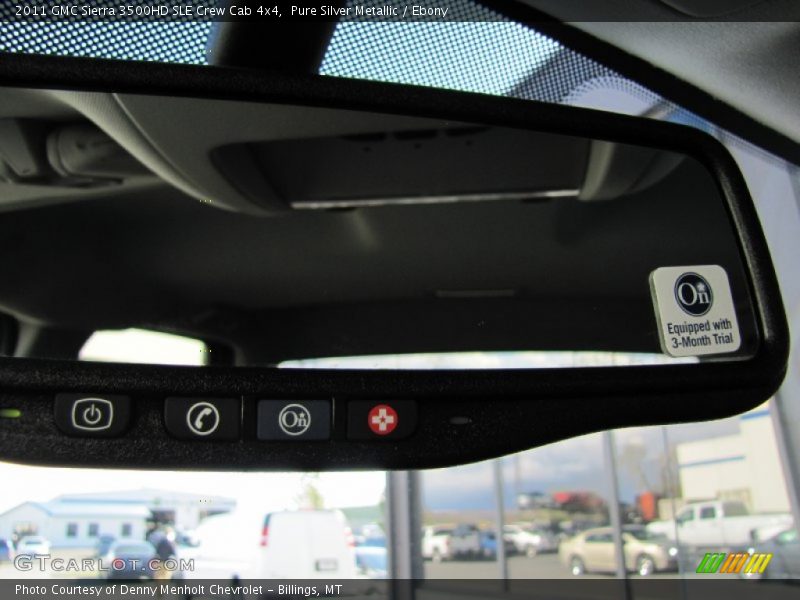 Pure Silver Metallic / Ebony 2011 GMC Sierra 3500HD SLE Crew Cab 4x4