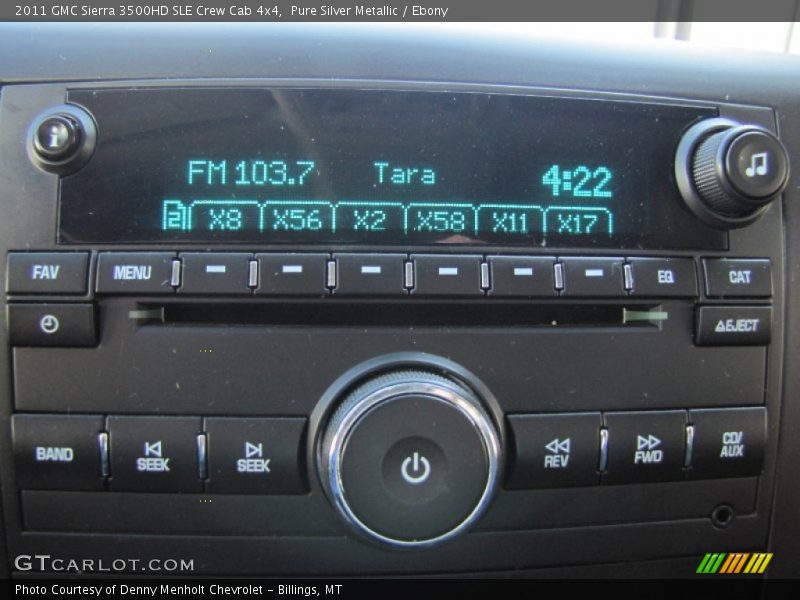 Pure Silver Metallic / Ebony 2011 GMC Sierra 3500HD SLE Crew Cab 4x4