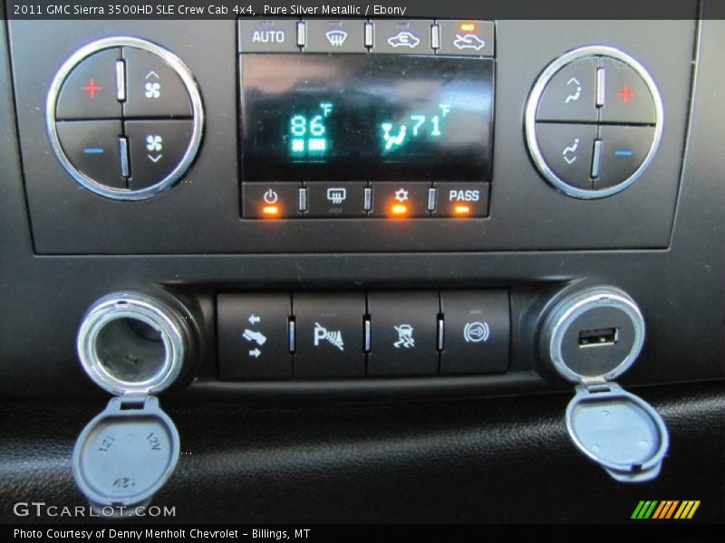 Pure Silver Metallic / Ebony 2011 GMC Sierra 3500HD SLE Crew Cab 4x4