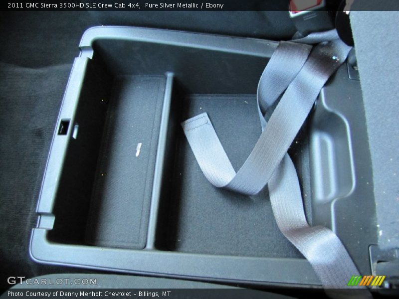 Pure Silver Metallic / Ebony 2011 GMC Sierra 3500HD SLE Crew Cab 4x4