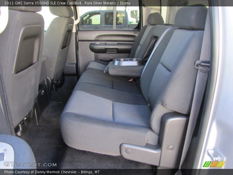 Pure Silver Metallic / Ebony 2011 GMC Sierra 3500HD SLE Crew Cab 4x4