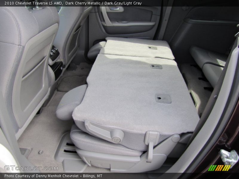 Dark Cherry Metallic / Dark Gray/Light Gray 2010 Chevrolet Traverse LS AWD
