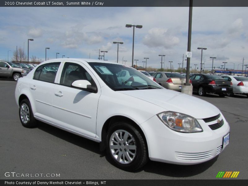 Summit White / Gray 2010 Chevrolet Cobalt LT Sedan